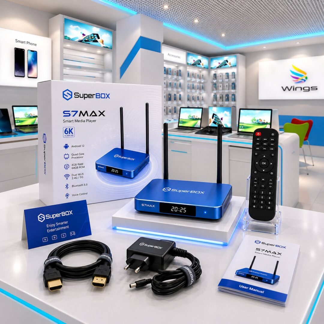 SuperBox S7 Max premium TV box design