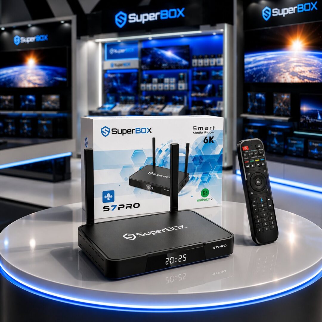 SuperBox S7 Pro retail box close-up