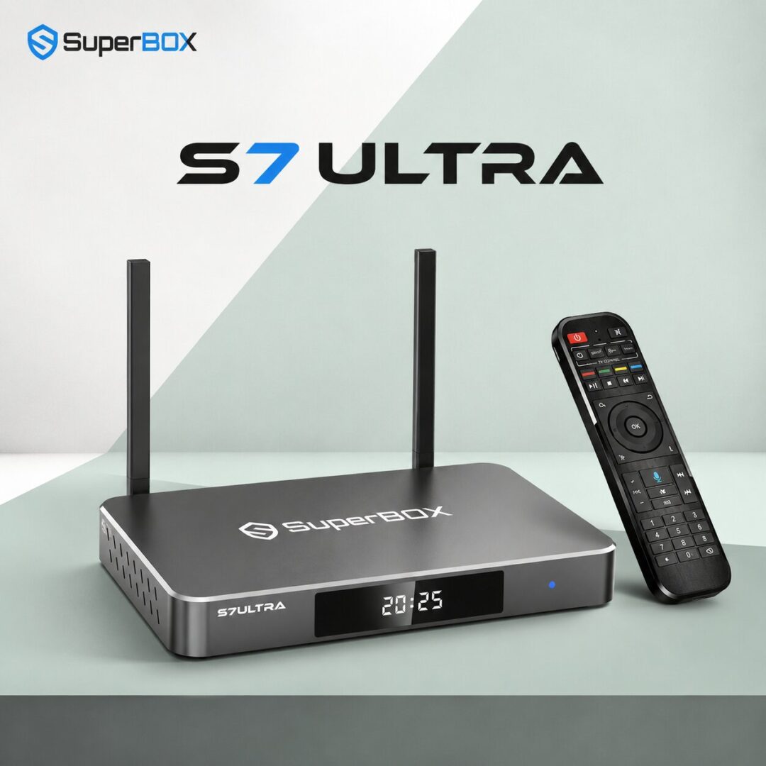 SuperBox S7 Ultra streaming device close view